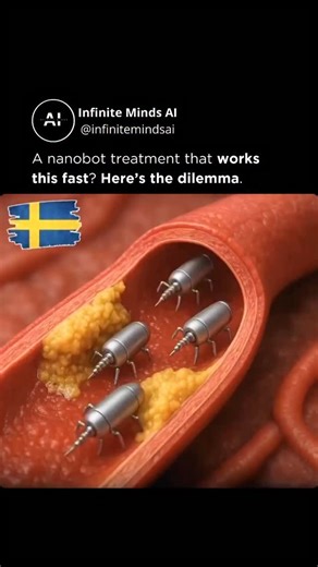 Artificial Intelligence (AI) • Tech • Business on Instagram: "What if heart disease could be treated in minutes? 😳🧬 Imagine nanobots designed to clear arterial plaque quickly and precisely — instead of years of repeat procedures. Sounds revolutionary. But here’s the tension 👇 If something like this worked, it could disrupt billions in annual healthcare costs. So the real question isn’t just technological — it’s ethical. How do we balance innovation, economics, and patient care? Is this the fu