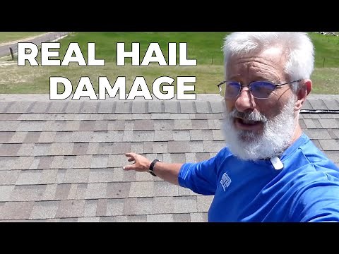 What Does Hail Damage Look LIke On A Roof?