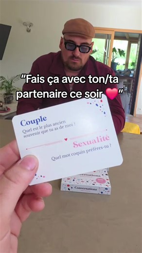 Tu crois tout savoir sur ton/ta partenaire ? 😏 Ce jeu va vous surprendre : ✔ 200 questions pour se redécouvrir ✔ Moments profonds… et parfois inattendus ✔ Parfait pour renforcer la complicité ✔ Simple mais puissant Idéal pour : 👉 couples récents ou longue durée 👉 soirées à deux 👉 recréer du lien Une question… et la discussion change tout ❤️ #TikTokShop #Couple #Love #Relation #jeu