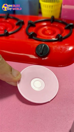 Miniature kitchen toy set satisfying with unboxing | ASMR videos