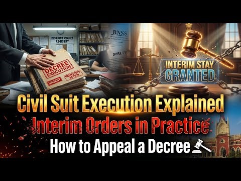 "Civil Suit Execution Explained | Interim Orders in Practice | How to Appeal a Decree"