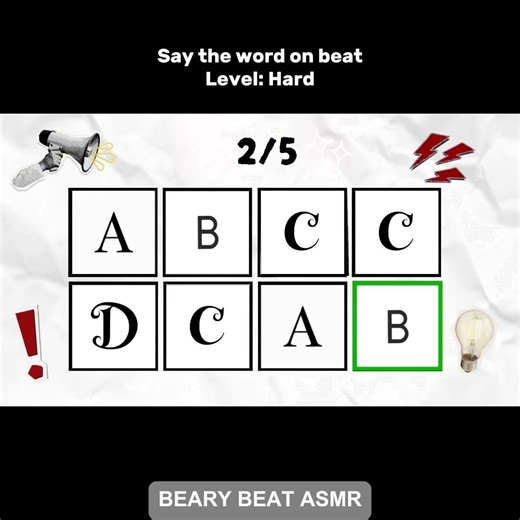 Don't Mess Up The Rhythm 🎵 #saytheword #wordchallenge #brainflex