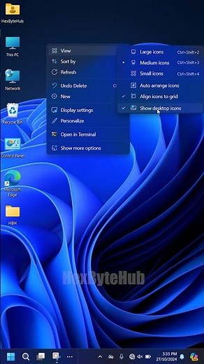💻 How to hide Desktop icons in Microsoft Windows 11 #tech #microsoftwindows #windows