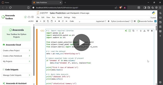 #python #datascience #machinelearning #linearregression #dataanalysis #visualization #oasisinfobyte | Manvendra Singh