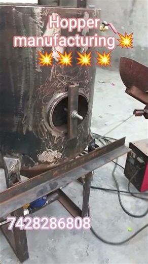 Hopper manufacturing ll #hopper #machine #fabrication #metal #rust #paint #painting #viral #shorts