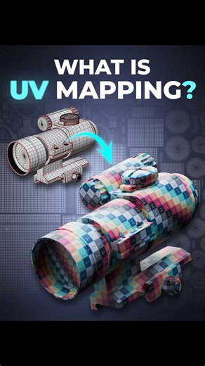 What Is UV Mapping? (In 60 Seconds) #3dart #b3d #3dmodeling