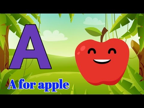 ABC Phonics - Toddler Learning Video | A for Apple | Nursery Rhymes | ABC Song @Kidsghanvoice