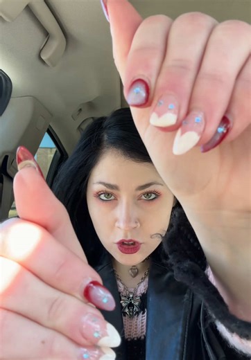 Caffeine no breakfast shaky ah nails / ily @Jess | KS Alt Nail Tech 🖤⛓️‍💥#nailstransition #foru #gothnails