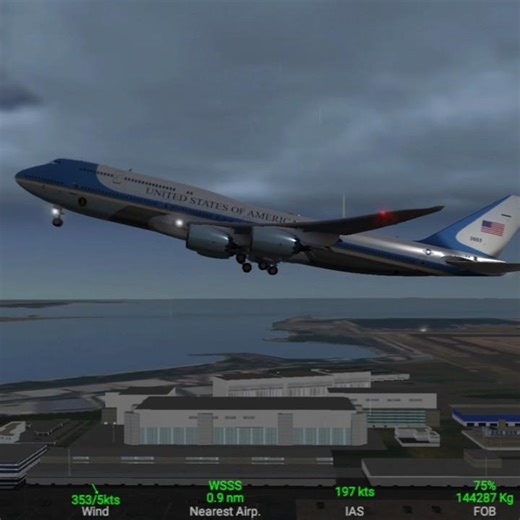 US Air Force One VC-25 Takeoff | Aviation #shorts