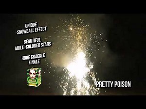 Pretty Poison Fountain Firework - Long Lasting - Snowball Effects - World Class Fireworks