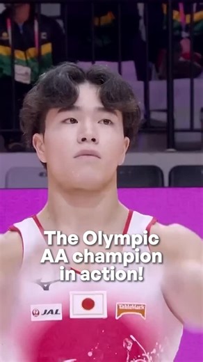 FIG Gymnastics on Instagram: "From Olympic AA champion to…🔮 Oka Shinnosuke is in the lead at halfway of this AA final #ARTWorlds2025 #Gymnastics"