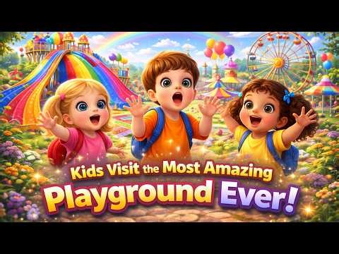 “Kids Visit the Most Amazing Playground Ever!” 🎠🌈
