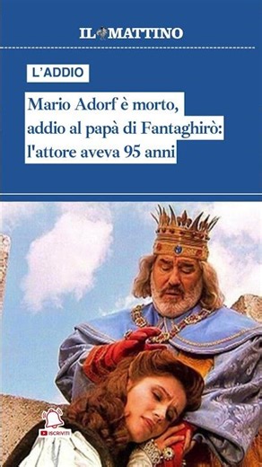 Mario Adorf è morto, addio al papà di Fantaghirò: l'attore aveva 95 anni