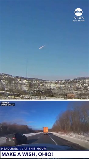 (3/17/26) #NASA confirmed the loud boom heard Tuesday morning in parts of #Ohio and #Pennsylvania was caused by a #meteor.