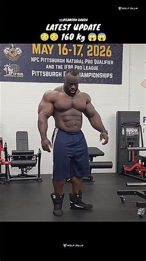 SAMSON DAUDA 160 kgs 💀 Latest Update #cbum #samson #ramondino #viralvideo #shorts #gym #motivation