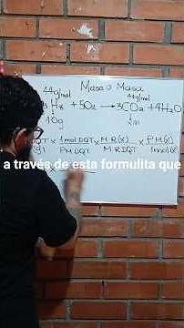 Cálculos masa a masa estequiometria facil con fórmula #química #professor #estequiometria
