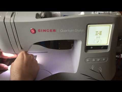 SINGER® SUPERB™ EM200 Embroidery tutorial demo .Part 2.