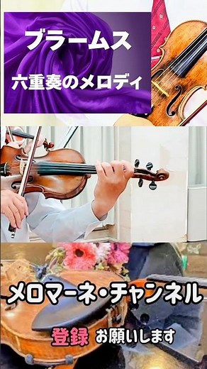 【ブラームス 六重奏曲のメロディ】 ヨハネス・ブラームス 作曲 #shorts