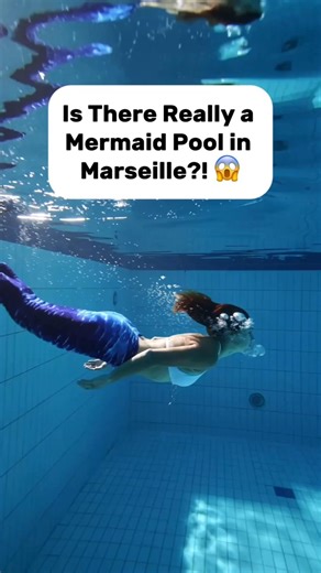 Mermaid Pool in Marseille?! You Can Actually Swim Like This #factshorts #amazingnature #naturelovers