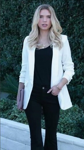 white blazer outfit ideas