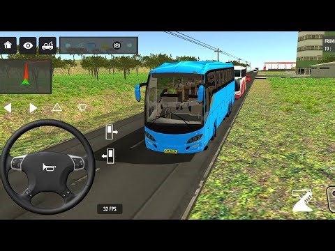 Euro Bus Driving Game Public Transportation 2024 - Indonesia Bus Simulator Android Gameplay #1943