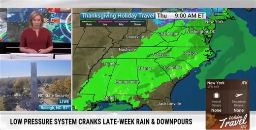 A low pressure system will crank rain and storms across the Eastern U.S. this week. Jacqui Jeras has a look at the forecast: | The Weather Channel