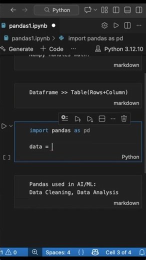 AI/ML Journey Part 11 #machinelearning #coding #ai #shorts #reels
