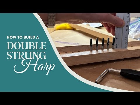 Watch me build a double strung cardboard harp
