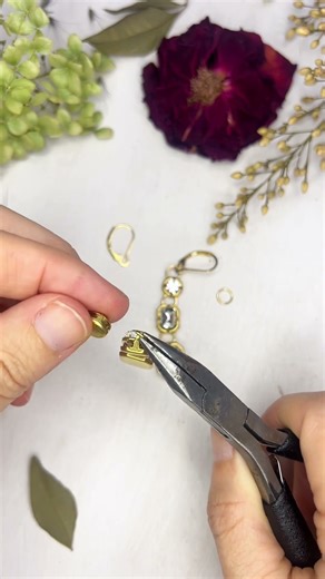 How to Make Easy & Elegant Crystal Earrings | Simple DIY Jewelry 💎