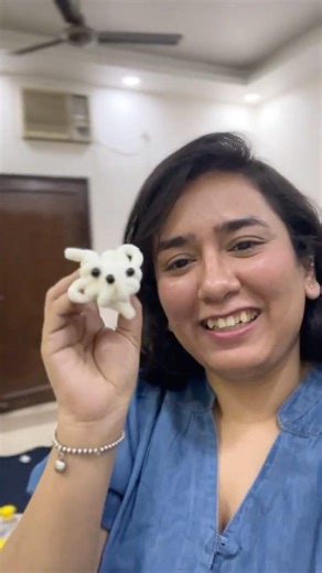 DIY cute Tiny Puppy Toy Bag Charm Gift keychain Knotting and Wrapping Art #craft #viral #diycharms