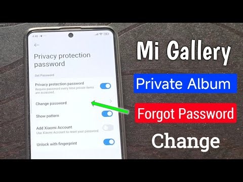 Mi Gallery Private Album Password कैसे पता करे | Privacy protection password Reset | Redmi | HyperOS