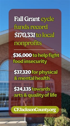 The Foundation's Fall Grant cycle funded a record amount in 2025. Here are some of the needs addressed and the organizations whose grant applications were fully or partially funded. Learn more at cfjacksoncounty.org. | Community Foundation of Jackson County | Facebook