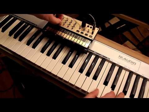 Korg Volca Keys played via MIDI keyboard