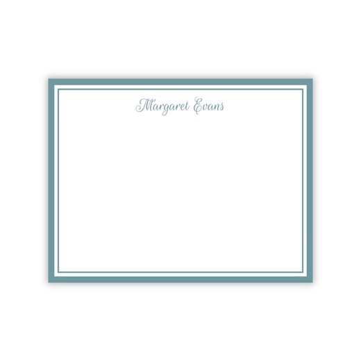 PRINTABLE Self-edit Personalized A2 Stationery | Classic Blue Border Stationery | 13 - Etsy