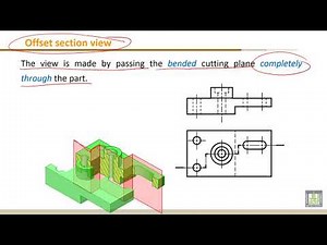 Engineering Drawing - 1 | C7-L3 | Full section and offset section views