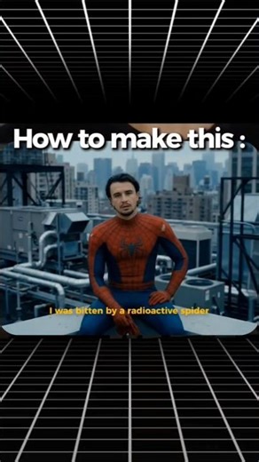 Turn yourself into Spider-Man using AI 🕷️ #youtubeshorts #ai