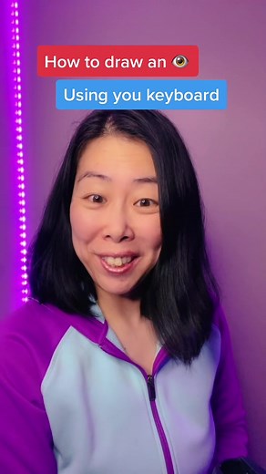 How to draw an Eye 👁 using your keyboard #textart #keyboarddrawing #emojis #emoticon