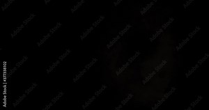 Burning number zero on a transparent background. 3d rendering