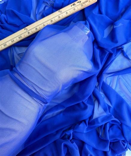 Royal Blue 4-way Stretch Power Mesh Fabric by Yard, Luxury Sheer Soft for Bridal, Yoga Wear, Dresses, Lingerie, Activewear Event Decoration - Etsy