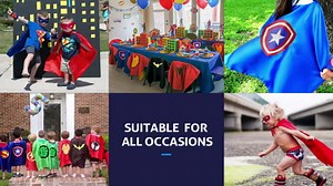 RioRand Superhero Capes for Kids,Superhero Costume Boys Birthday Party Supplies,Christmas Halloween for 3-10 Year Old 8-PACK (Colorful)