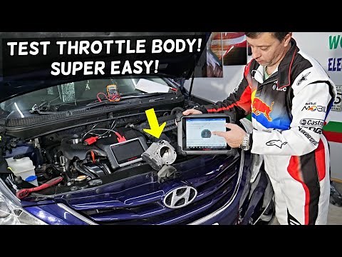 HOW TO TEST THROTTLE BODY ON HYUNDAI ELANTRA ACCENT SANTA FE VELOSTER TUCSON SONATA