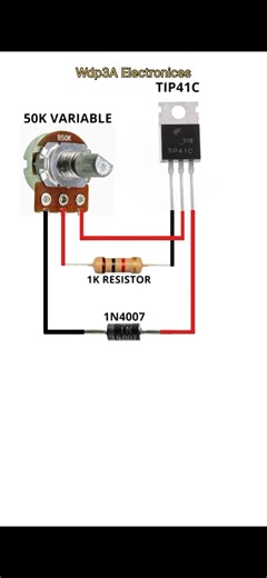 🔥 DIY Adjustable Voltage Regulator Circuit at Home | Easy & Low Cost#shorts