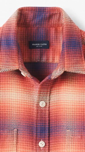 4.9K views | Warm, heavy, and rugged, The Blanket Overshirt keeps you cozy all winter while turning heads with a vibrant color. | Proper Cloth | Facebook