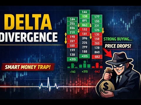 Delta Divergence Explained | Smart Money Trap in Footprint Trading | டெல்டா டைவர்ஜென்ஸ்