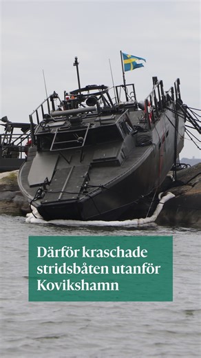 Kungälvs-Posten on Instagram: "Olyckan då en stridsbåt 90 i hög hastighet körde upp på ett skär utanför Kovikshamn har utretts i snart ett år. Nu är rapporten klar och den pekar på ett flertal brister."