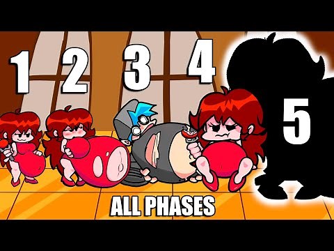 NEW Fat Girlfriend ALL PHASES (0-5 phases) Friday Night Funkin' VS Buffet Night Burstin