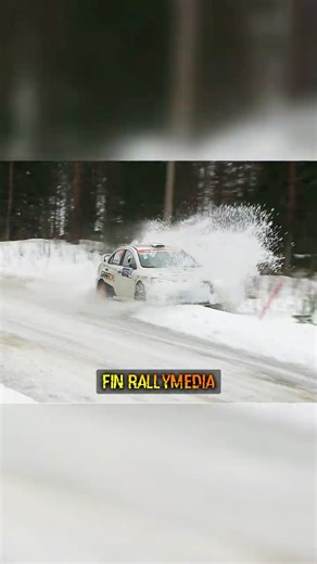 Mitsubishi Lancer Evo Hits a Rock #rally #crash #shorts