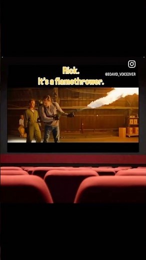 Flamethrower practice with Rick Dalton in Tarantino’s ONCE UPON A TIME IN HOLLYWOOD