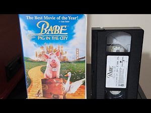 Opening to Babe: Pig in the city 1999 VHS