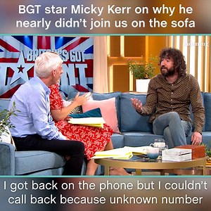 332K views · 2K reactions | He's the musical comedian who had us in stitches on Saturday's Britain's Got Talent, and Micky Kerr didn't disappoint when he joined us on the sofa... except, he nearly didn't. Let Micky explain... | This Morning | Facebook